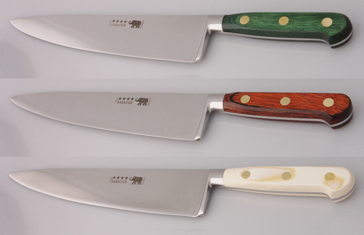 Vtg Sabatier 10 Stainless Blade Chef Knife France Crown Wood