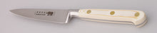 Load image into Gallery viewer, Thiers-Issard Four-Star Elephant Sabatier Knives 4 in paring knife - white micarta handle