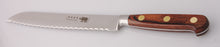 Load image into Gallery viewer, Thiers-Issard Four-Star Elephant Sabatier Knives 8 in bread knife - red stamina