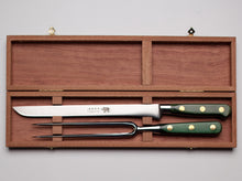 Load image into Gallery viewer, Thiers-Issard Four-Star Elephant Sabatier Knives master carving knife set - green stamina