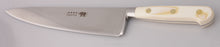 Load image into Gallery viewer, Thiers-Issard Four-Star Elephant Sabatier Knives 10 in chef knife - white micarta handle