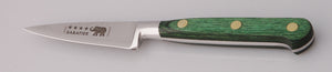 Thiers-Issard Four-Star Elephant Sabatier Knives 3 in paring knife - green stamina