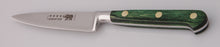 Load image into Gallery viewer, Thiers-Issard Four-Star Elephant Sabatier Knives 4 in paring knife - green stamina