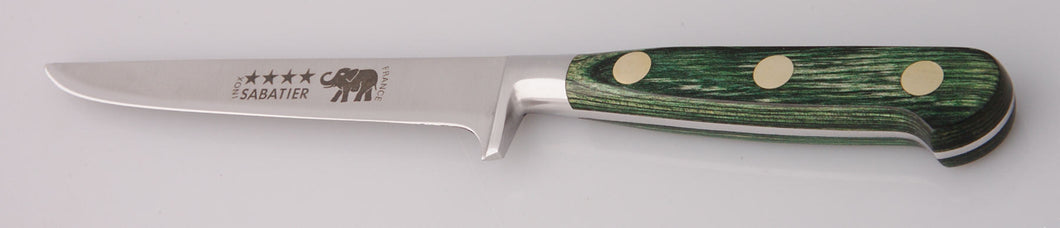 Thiers-Issard Four-Star Elephant Sabatier Knives 5 in boning knife - green stamina