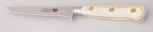 Load image into Gallery viewer, Thiers-Issard Four-Star Elephant Sabatier Knives 5 in boning knife - white micarta handle