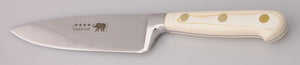 Thiers-Issard Four-Star Elephant Sabatier Knives 6 in chef knife wide (Bon Vivant) - white micarta