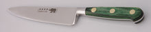 Load image into Gallery viewer, Thiers-Issard Four-Star Elephant Sabatier Knives 6 in cooks knife - green stamina