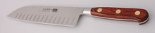 Load image into Gallery viewer, Thiers-Issard Four-Star Elephant Sabatier Knives 7 in santoku knife - red stamina
