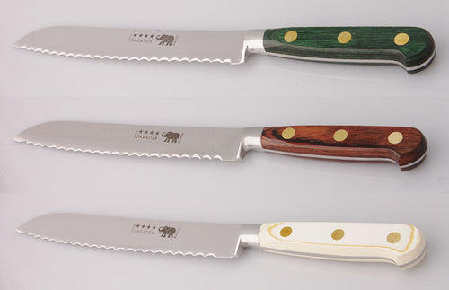 Thiers-Issard Four-Star Elephant Sabatier Knives 8 in bread knife