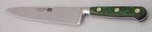 Load image into Gallery viewer, Thiers-Issard Four-Star Elephant Sabatier Knives 8 in chef knife - green stamina