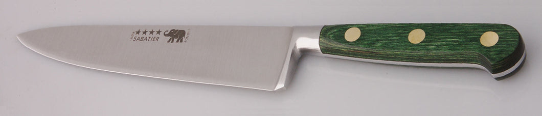 Thiers-Issard Four-Star Elephant Sabatier Knives 8 in chef knife - green stamina
