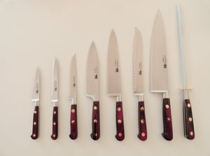 8 pc Deluxe Kitchen Knives Set - Carbon Steel