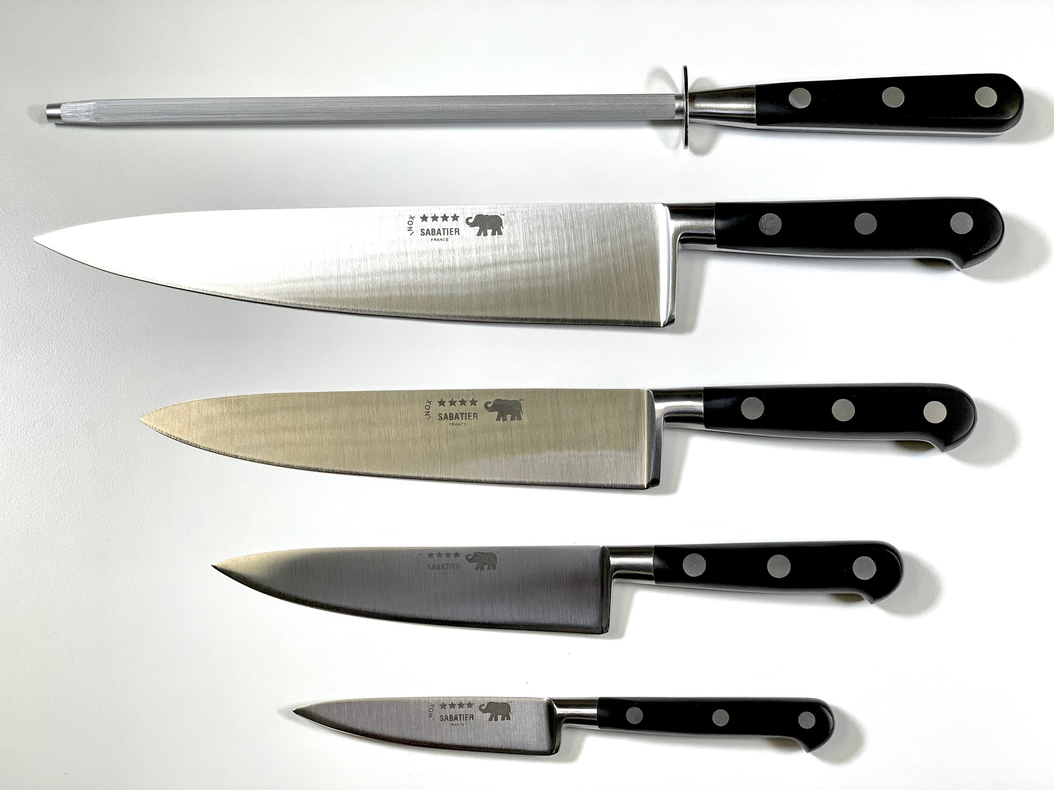 5 pc Chef Knife Set - Stainless Steel – Sabatier Knife Shop