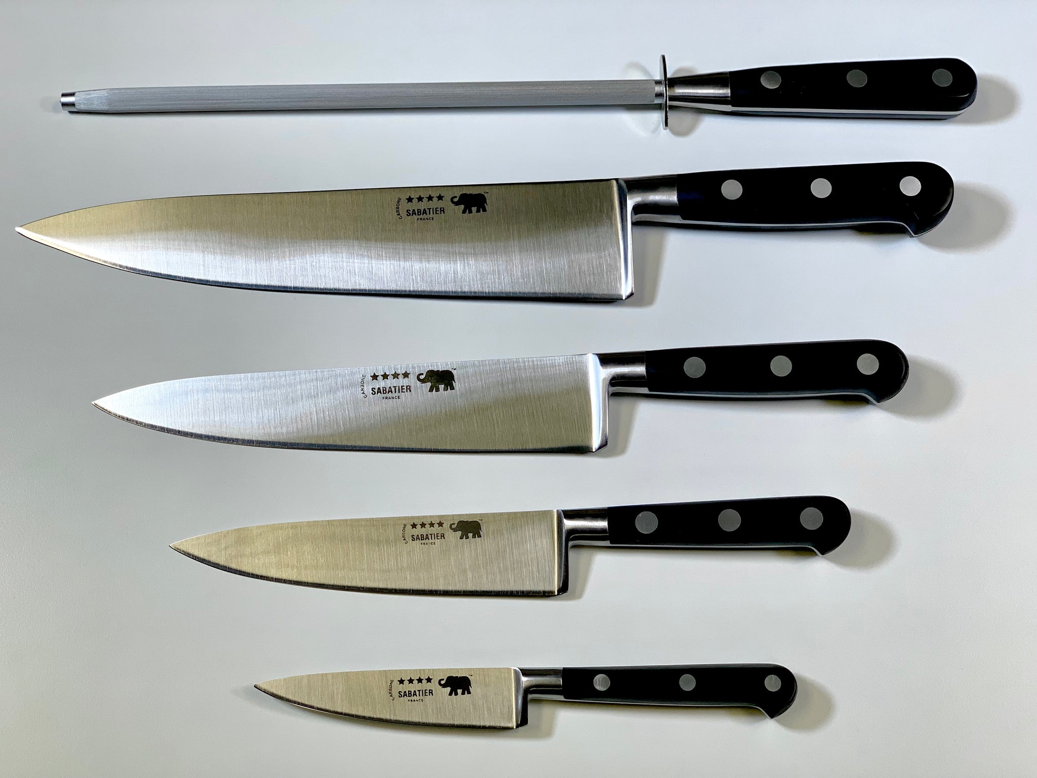 5 pc Chef Knife Set - Carbon Steel – Sabatier Knife Shop
