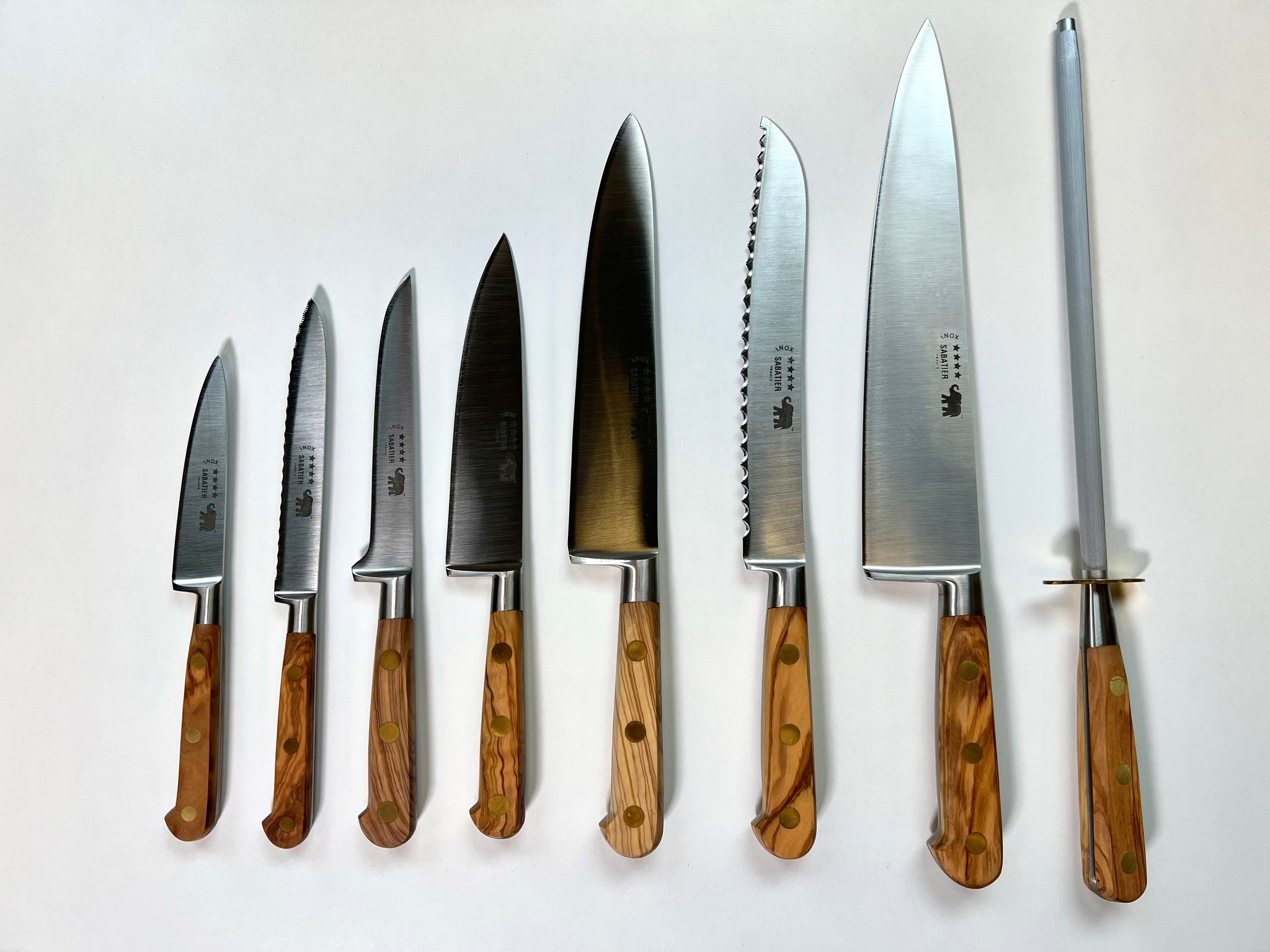 MIX LOT OF 7 SABATIER Precision KNIFE SET