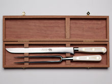 Load image into Gallery viewer, Thiers-Issard Four-Star Elephant Sabatier Knives master carving knife set - white micarta