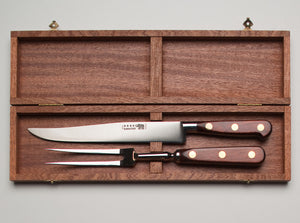 Thiers-Issard Four-Star Elephant Sabatier Knives standard carving knife set - red stamina
